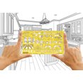 thumbnail image 3 of Traceease House Plan,Interior Design & Furniture Templates for Kitchen/Bed/Dining Room-Drafting Tools-Architecture Combination Stencils, 3 of 6