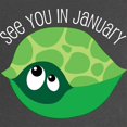 thumbnail image 2 of CafePress - January Turtle Due Date Pregnancy Maternity Dark T - Maternity Dark T-Shirt, 2 of 3
