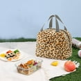 thumbnail image 2 of Kugisaki Lunch Bag for Women Men, Cute Corduroy Lunch Tote Bags Reusable Insulated Lunch Box Large Capacity Reusable Insulated Cooler for Work Picnic or Travel, 2 of 9