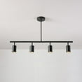 thumbnail image 4 of Globe Electric 4-Light Matte Black Adjustable Height Track Lighting, Contemporary Style, 4 of 9