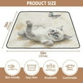thumbnail image 4 of WOBOGO Cat with Colorful Butterfly Baby Playmats Extra Large Waterproof Rollable Activity Pads for Toddlers 50×50inch, 4 of 7