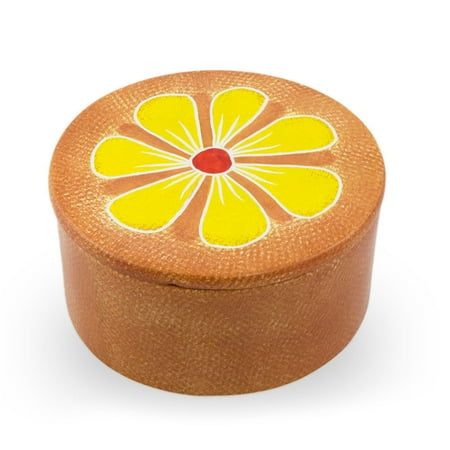 Sharing Urn - Soapstone Cremation Keepsake For Sharing Ashes - Extra Small 1 Pounds - Yellow And Orange - Engraving Sold Separately