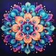 thumbnail image 1 of Mandala Floral Vibrant - Peinture Diamant DIY, 1 of 6