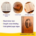 thumbnail image 4 of Personalized KJV Study Bible, Custom Fingerprint & Cross Design with Name Engraved, Gifts for Baptism, Wedding, and Confirmation, 4 of 9