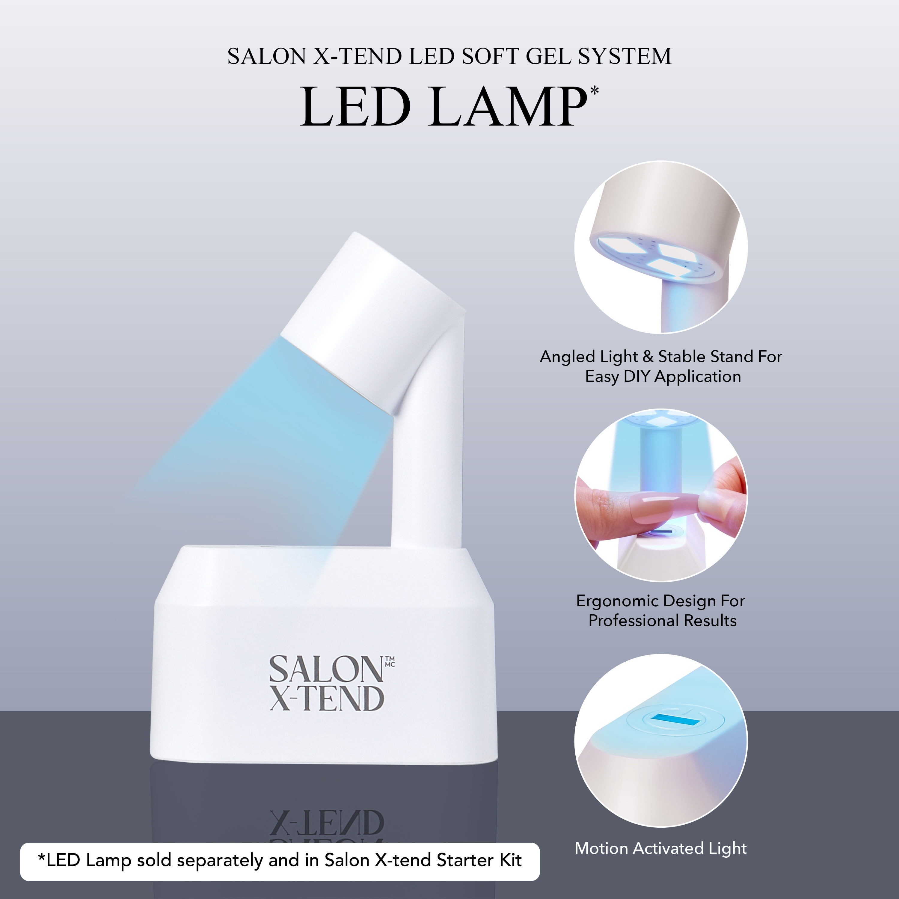 KISS Salon X-tend LED Soft Gel System Color Nails, Solid Pink, Medium Almond, 34 Ct.