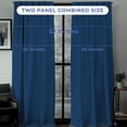 thumbnail image 3 of Kotton Culture Pinch Pleated Curtains with Tiebacks & Hooks Blackout Thermal Insulated Room Darkening Window Curtains for Dining Room, Bedroom, Office W(26"+26") L72 (2 Panels, Royal Blue), 3 of 9