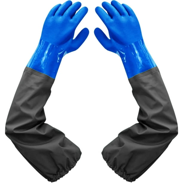 Frosted Waterproof Gloves - Lengthen Rubber Gloves - Pond Cleaning