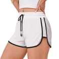 thumbnail image 1 of aidice Womens Athletic Shorts Summer Drawstring Fitting Side Split Elastic Waisted Workout Gym Shorts, 1 of 6