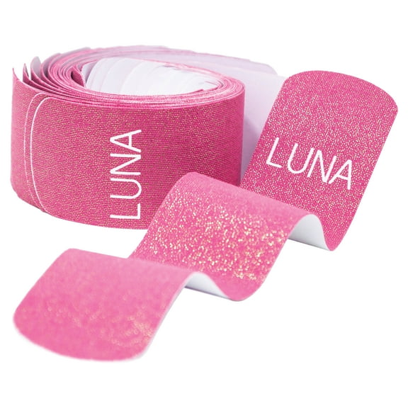 Kinesiology Pro Tape Strips (20 Pre-cut Roll, 10" x 2", Flex Stretch) for Medical / Sports / Athletic / Kinetic Ktape Muscle Brace / Physical Therapy Rock it Sport K! (20 Count, 10"x2", Dazzled Pink)