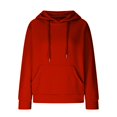 thumbnail image 4 of IMENGL Hoodies trendy knit drawstring pullover, Red 2XL, Size M-3XL, 4 of 7