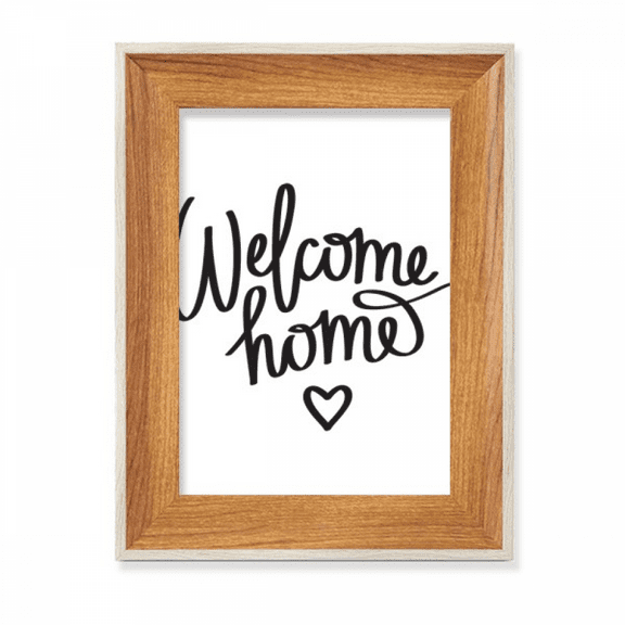 Welcome Home Quote Desktop Wooden Photo Frame Display Picture Art Painting Multiple Sets