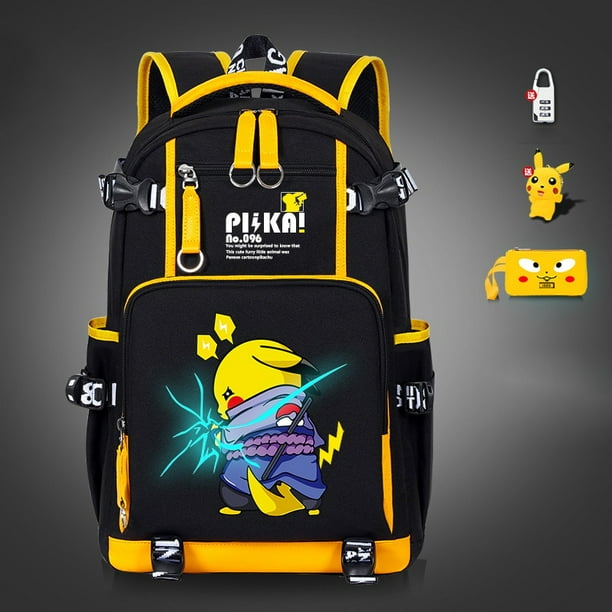 Mochila Ruedas Niño Set De Mochila Escolar Poku00e9mon Go Para