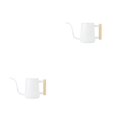 thumbnail image 4 of Wosthever Regadera para plantas de interior - Acero inoxidable resistente Mango de fácil de agarrar Blanco simple blanco 2piezas, 4 of 6