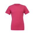thumbnail image 1 of Bella  Canvas Unisex Crew Neck Triblend Short Sleeve Tee, XL, Berry Triblend, 1 of 3
