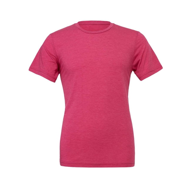 Bella Canvas Unisex Crew Neck Triblend Short Sleeve Tee, XL, Berry Triblend