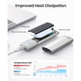 thumbnail image 3 of Carcasa SSD ORICO M.2 NVMe SATA Adaptador USB C 3.2 Gen 2, 3 of 8
