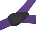 thumbnail image 4 of Buyless Fashion Adjustable Suspenders for Kids Toddlers Baby Elastic Solid Color 1 Inch - Y Back Design - 5102-Purple-26, 4 of 8