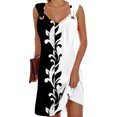 thumbnail image 3 of WILLBEST Robe Femme Robe de Plage Mode Rayée Sans Manches Dos Nu Camisole Plage Mini, 3 of 5
