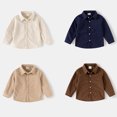 thumbnail image 6 of 5-6 Years Little Boys Corduroy Shacket Button Down Collared Long Sleeve Shirt Jacket Outerwear, 6 of 8