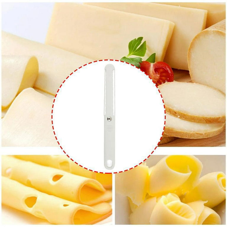 1pc New Fashion Cheese Butter Slicer Peeler Cutter Tool Wire Thick Hard Soft Handle Plastic Cheese Knife Cooking Baking Tools, Size: 23