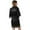 Black, variant on Women's ‌Lace Trim Kimono‌ Rhinestones Short Sleeve for S-2XL Silky Satin Bridal Party Robe
