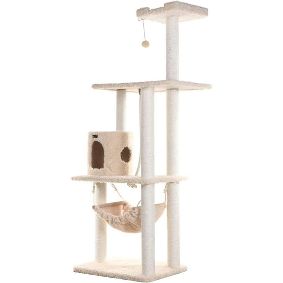 Cat Tree Multi-Level ClimberPlatforms, Ramps & Scratching Posts34" x 20" x 70"Beige