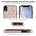 thumbnail image 2 of for iPhone XR Wallet Case with Card Holder RFID Blocking, Kickstand Card Slots Case, Dimaond Patterned Elegent PU Leather,Double Back Flip Magnetic Clasp and Durable Shockproof Cover,Rosegold, 2 of 8