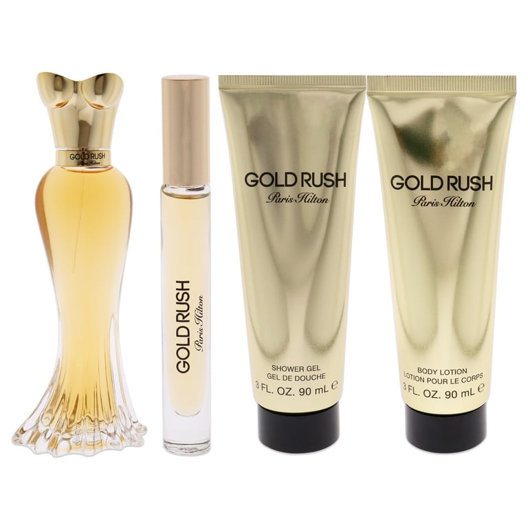 Paris Hilton Gold Rush Perfume Gift Set for Women 4 Pieces