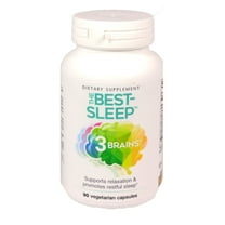 Natural Factors 3 Brains, The Best-Sleep, Supports Relaxation & Restful Sleep, Vegan, 90 Capsules