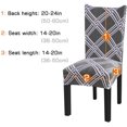 thumbnail image 3 of Stretch Dining Room Chair Slipcovers Spandex Fabric Removable Washable Chair Protector Cover for Dining Room, Hotel, Ceremony, Wedding, Party (Ee, 4 Per Set), 3 of 5