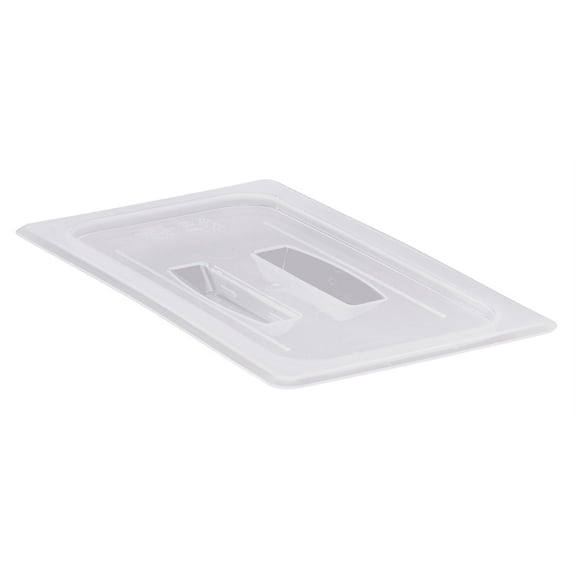 Food Pan Lid 1/3 Polypropylene With Handle Translucent