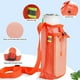 thumbnail image 3 of Soporte para botella de agua, portabotellas con correa ajustable para el hombro, funda para botella de agua para senderismo y acampada, 3 of 5
