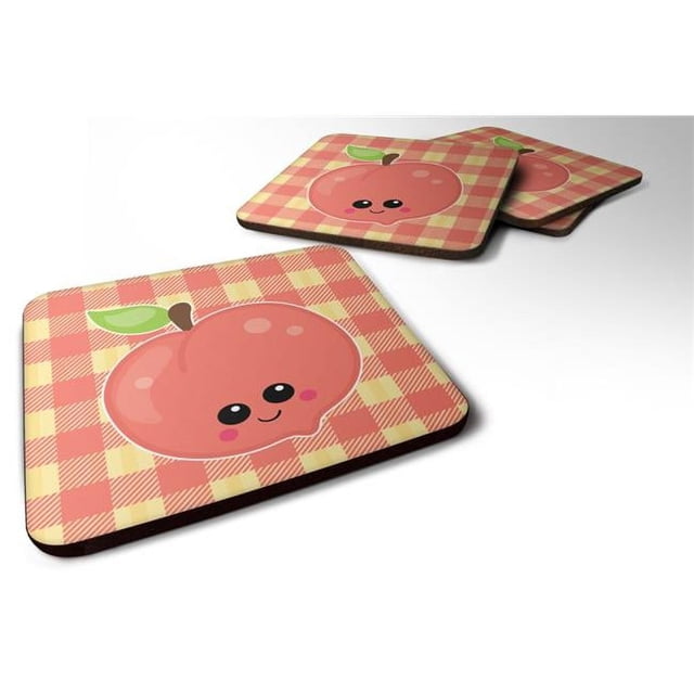 Carolines Treasures BB6887FC Parfaitement Sous-Verres en Mousse de Pêche - Lot de 4