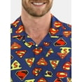 thumbnail image 4 of Superman Men's & Big Men's Graphic Timeline Logos Button-Up Shirt, Sizes S-3XL, 4 of 5