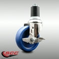 thumbnail image 2 of 4 Inch 316SS Solid Polyurethane Swivel 1-7/8 Inch Expanding Stem Caster Brake, 2 of 2