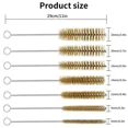 thumbnail image 2 of 7X Brass Wire Tube Brushes Bottle Brush Set Wire Pipe Cleaner Brush Cleaning, 2 of 6