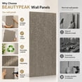 thumbnail image 6 of BEAUTYPEAK 4PCS 48"x 24" 3D Wall Decor Wall Panels Faux Stone Siding, Cement Grey, 6 of 8