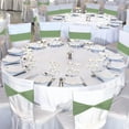 thumbnail image 6 of 150 Pcs Spandex Chair Sashes Bows Stretch Chair Cover Bands Elastic Ties Bands Slider Sashes Without Buckle Decorations for Wedding Party Events Ceremony Birthday(Sage Green), 6 of 14
