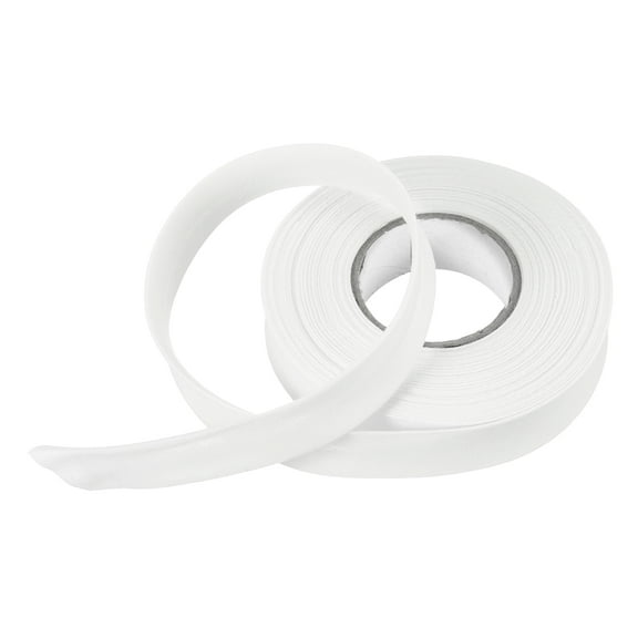 Uxcell 3/4 Inch Single Fold Bias Tape Polyester Continuous Bulk Bias Tape for Sewing, Seaming Quilting Hemming Binding Crafts (White 10 Yards)