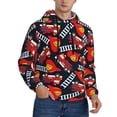 thumbnail image 2 of Uemuo Fire Rescue With Red Helmet And Truck Pattern Men's Hoodie - Casual Pullover Hoodie with Kangaroo Pocket, Stylish Hooded Sweatshirt for Everyday Wear-Large, 2 of 7