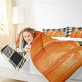 thumbnail image 4 of Manfei Harvest Pumpkin Bedding Sets Queen with Comforter, Happy Thanksgiving Comforter Sets Queen Size, Rustic Plaid Reversible Down Comforter, Super Cozy Room Decoration, 3-Piece, 4 of 8