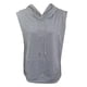 thumbnail image 1 of Camiseta sin mangas con capucha para hombre, bolsillo frontal con cordón, camisetas deportivas sin mangas para correr de color puro, 1 of 3