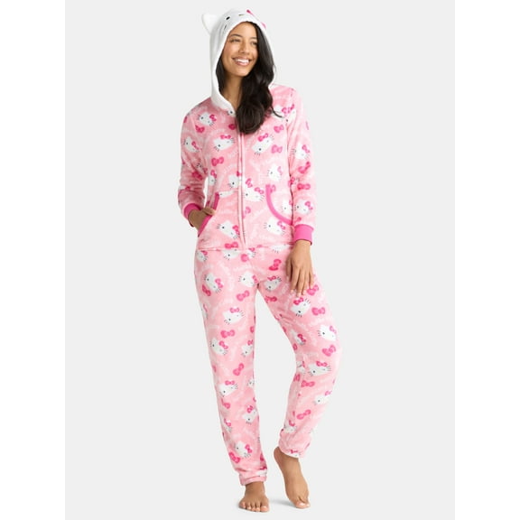 Hello Kitty Women's Graphic Union Suit, Sizes XS-3X
