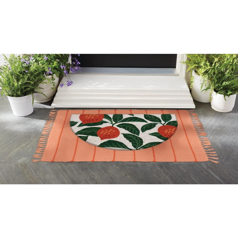 Mainstays Coir Outdoor Mat - Orange & Green 18 x 30 - Walmart.com