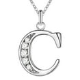 thumbnail image 2 of Eosunjian Initial Necklace 26 Letters Rhinestones Unisex Exquisite Electroplated Necklace for Mothers Day Style C, 2 of 13