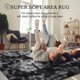 thumbnail image 4 of Alfombra BENRON Fluffy Tie-Dye Negra de 122 x 183 cm de felpa suave, 4 of 7