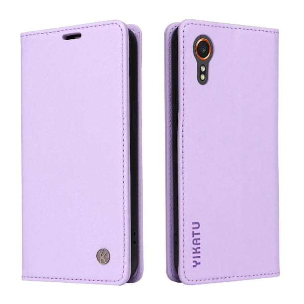 Funda para Samsung Galaxy XCover 7 5G Estuche de Cuero PU Tipo Cartera con Ranuras para Tarjetas y Cierre Magnético