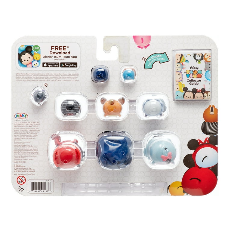 Tsumuせっと Tsum Tsum 9-Pack Figures - Hans, Fairy Godmother, Bambi, Jack