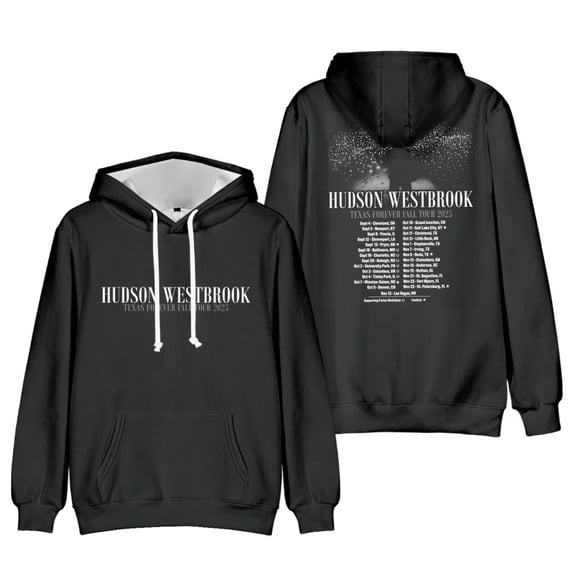 Hudson Westbrook Texas Forever Fall Tour 2025 Hoodie Unisex Hooded Long Sleeve Casual Sweatshirt