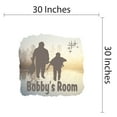 thumbnail image 4 of Personalized Sports Wall Decals for Boys Room - Dad and Son Hunting Boys Bedroom With Easy Installation Instructions Custom Name Sticker - Size: 30 In x 30 In, 4 of 5